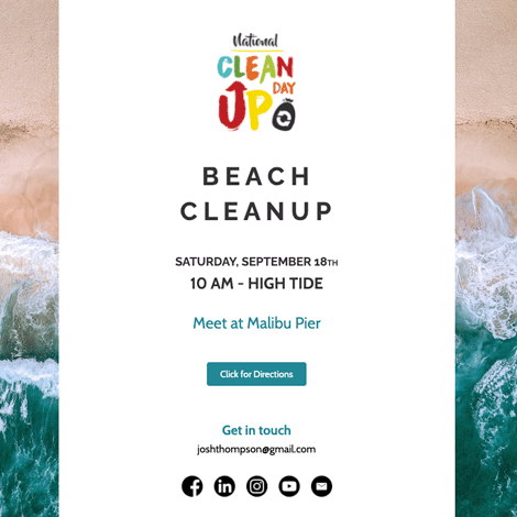 National Cleanup Day Beach Event
